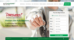 Desktop Screenshot of partnersfcu.autoadvisors.com